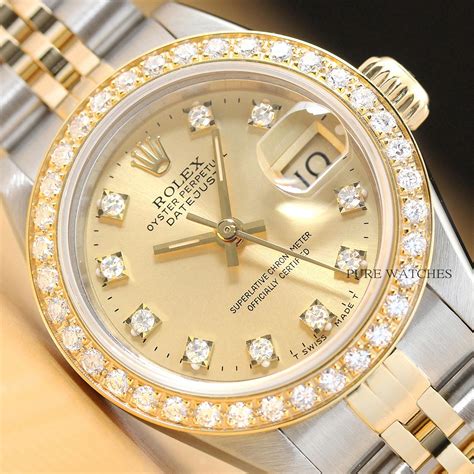 18 kt gold rolex ladies dress watch|lady datejust rolex watch.